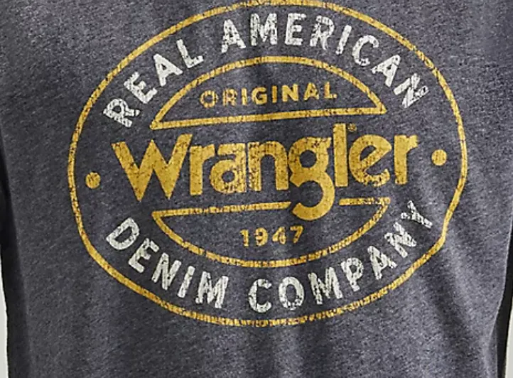 112339605- Wrangler Men’s LS Tee- Caviar Heather