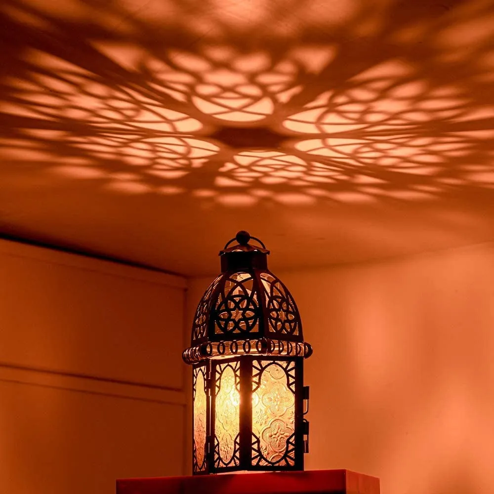 8 Inch Moroccan Style Christmas Hanging Lantern