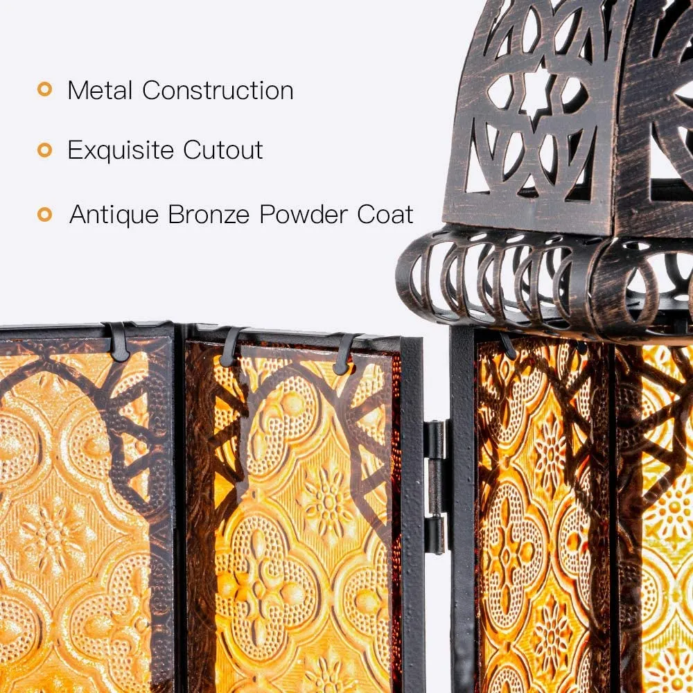8 Inch Moroccan Style Christmas Hanging Lantern