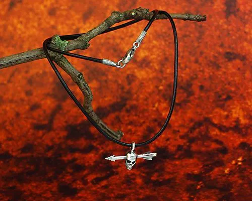 Archers Jewellery Skull arrow pendant