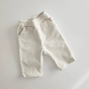 Baby Corduroy Pull-on Pants (0-36m) - Ivory
