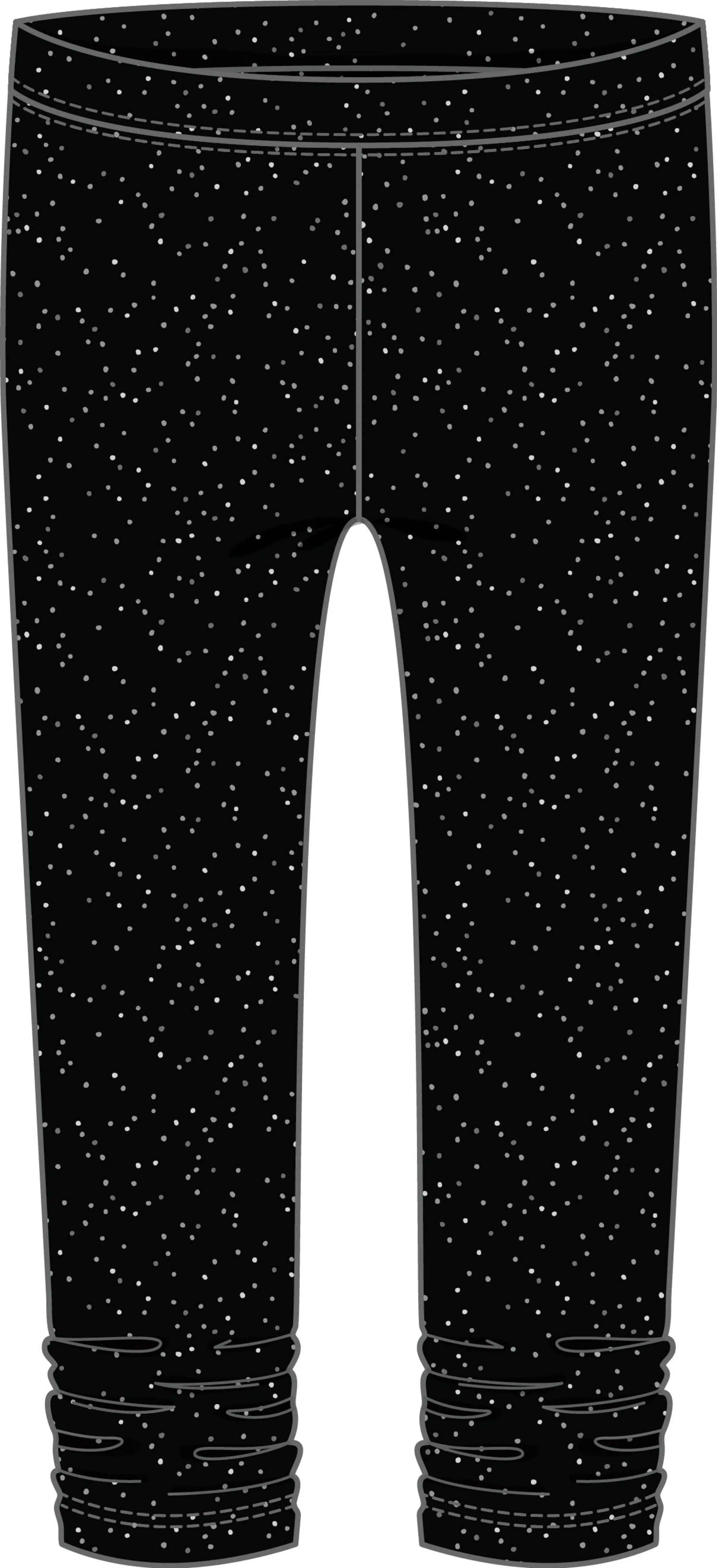Basic Shine Print Leggings with Cinch - Select Size