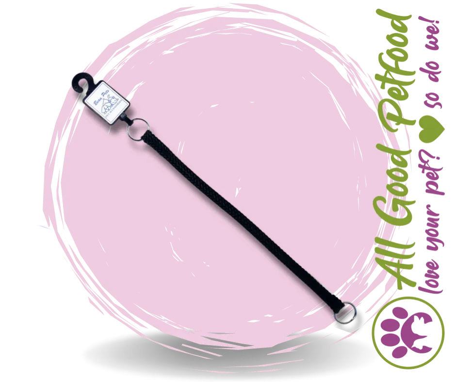Beau Pet Nylon Slip Lead - 20mm x 150cm Black