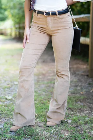 Best Behavior Tilly Camel Corduroy Pants