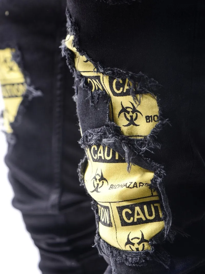 Biohazard Ripped Jeans