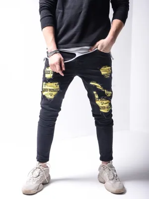 Biohazard Ripped Jeans