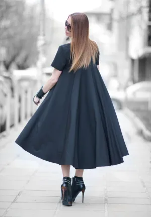 Black Summer Maxi Dress KOSARA