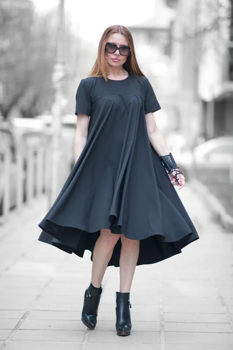 Black Summer Maxi Dress KOSARA
