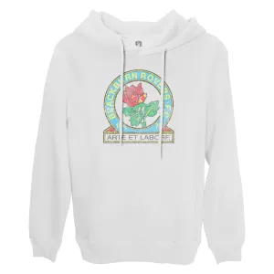 Blackburn Rovers Color Badge Fleece Pullover Hoodie - White