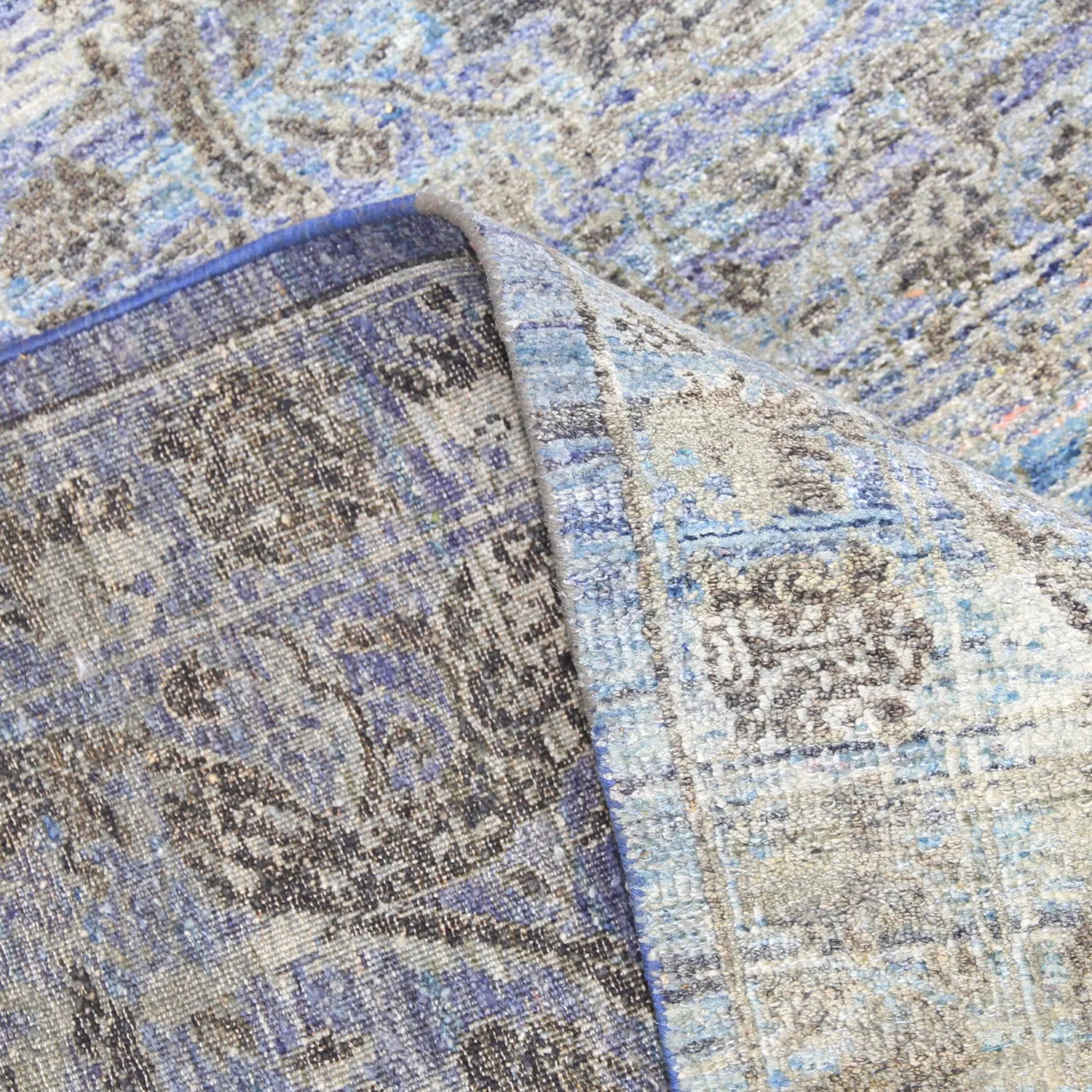 Blue Alchemy Transitional Silk Rug - 8'8" x 11'4"