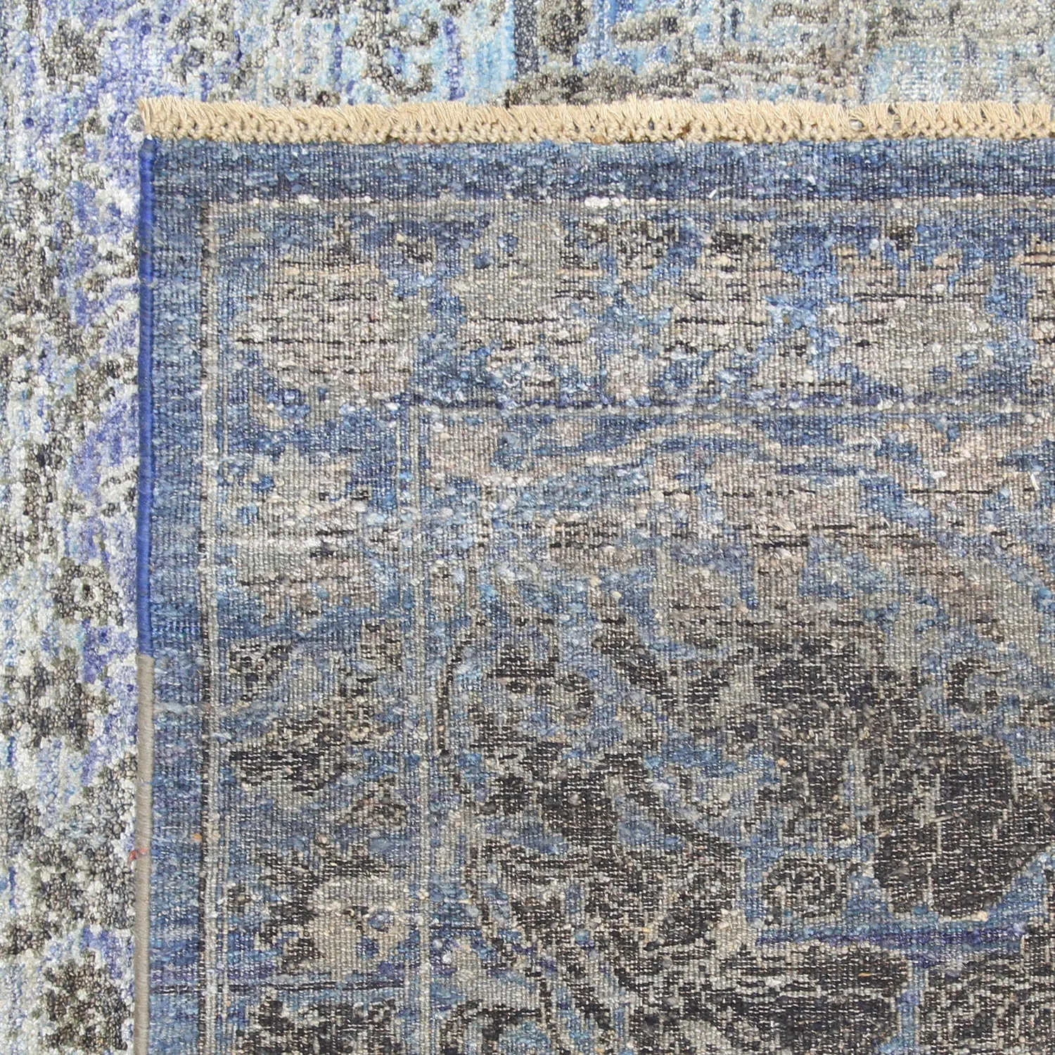 Blue Alchemy Transitional Silk Rug - 8'8" x 11'4"