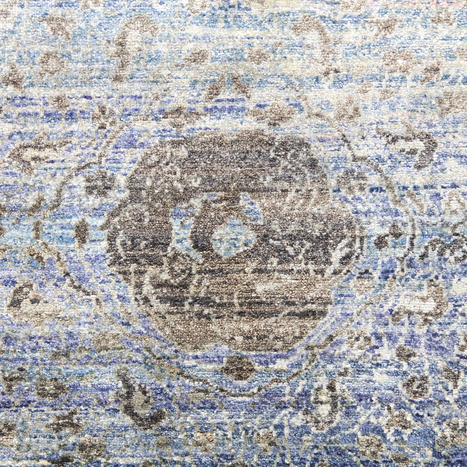 Blue Alchemy Transitional Silk Rug - 8'8" x 11'4"