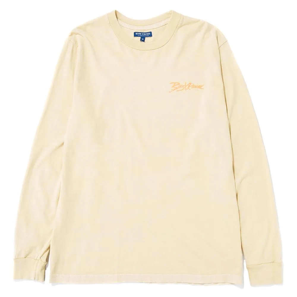 Born x Raised We Know We Are Being Watched Long Sleeve T-shirt / Sea Mist