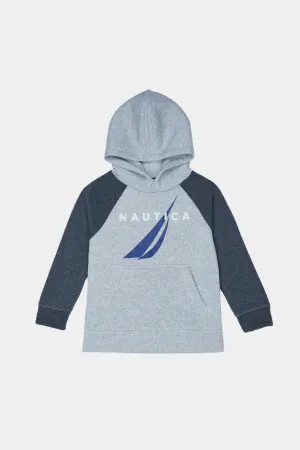 Boys Colorblocked Long Sleeve Pullover Hoodie