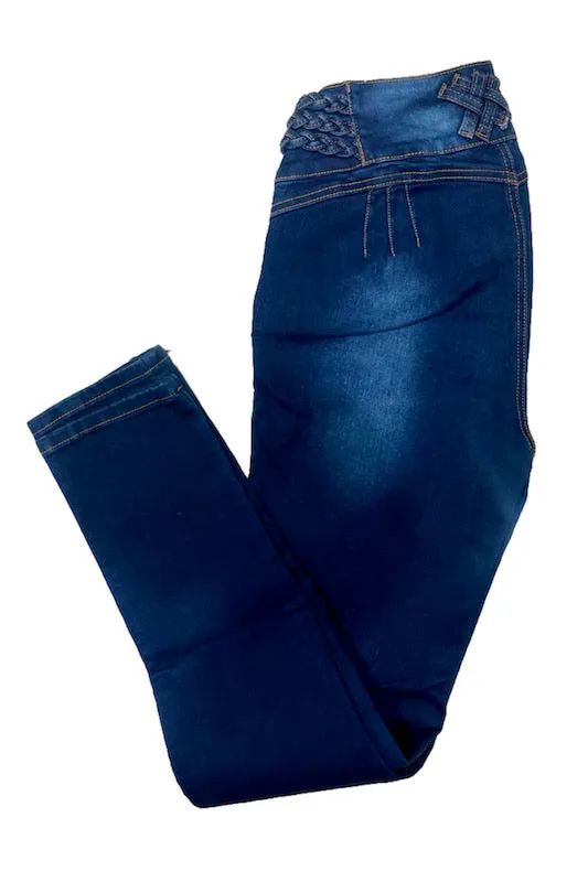 Braided No Pockets Jeans