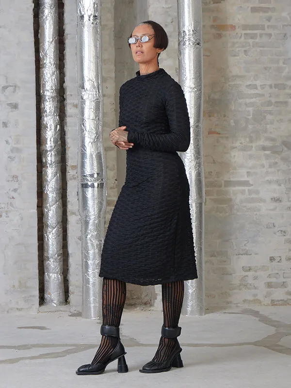 Bubble Wrap Dress - Black