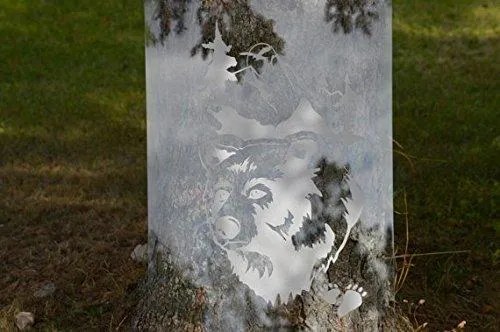 Buck Doe Hunting Gun Cabinet Etched Glass Decal Vinyl