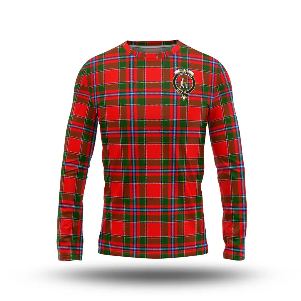 Butter Tartan Long Sleeve T-Shirt with Family Crest