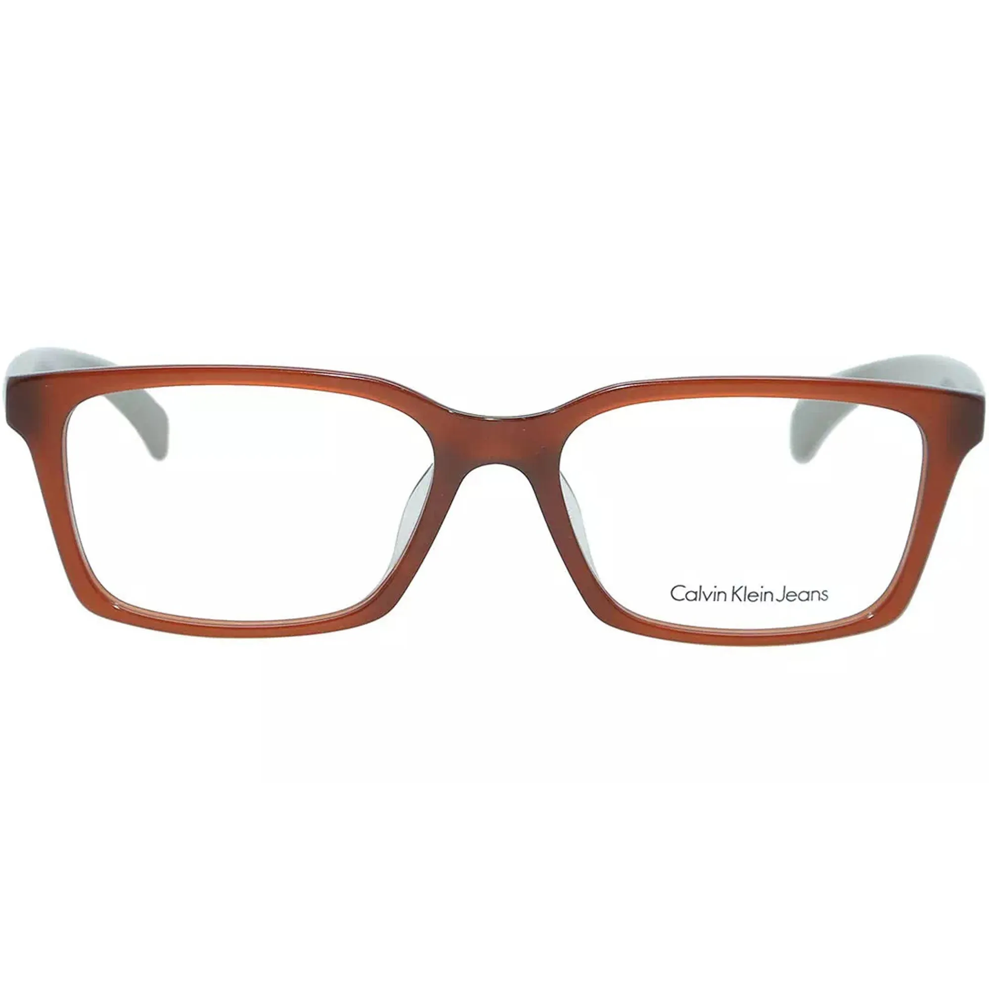 Calvin Klein Jeans Men's Eyeglasses - Crystal Chestnut Plastic Frame | CKJ945AF 253