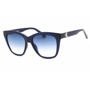 Calvin Klein Jeans Women's Sunglasses - Blue Plastic Cat Eye Frame | CKJ22608S 400