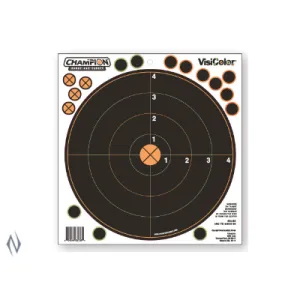 Champion Target Visicolour Adhesive 100yd Sight In Target5 Pack