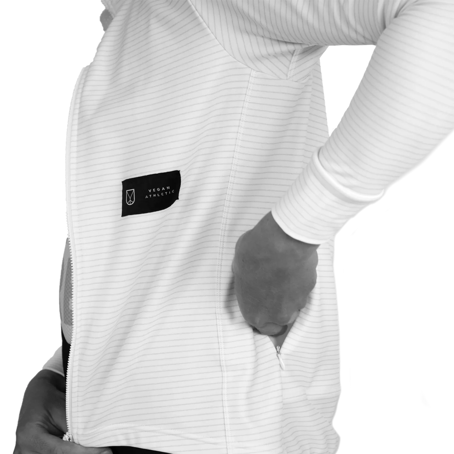 Cycling Tech Fleece (White Stripes)