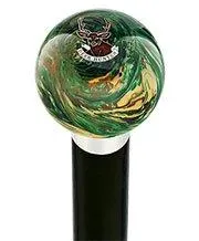 Deer Hunter Camo Round Knob Cane w/ Custom Wood Shaft & Collar