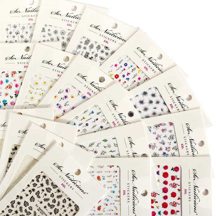 Edgy Floral Stickers - 051 XXL