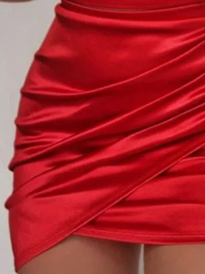 Flashy Queen Ruched Spaghetti strap Wrap Dress