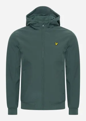 Fleece back softshell jacket - argyle teal