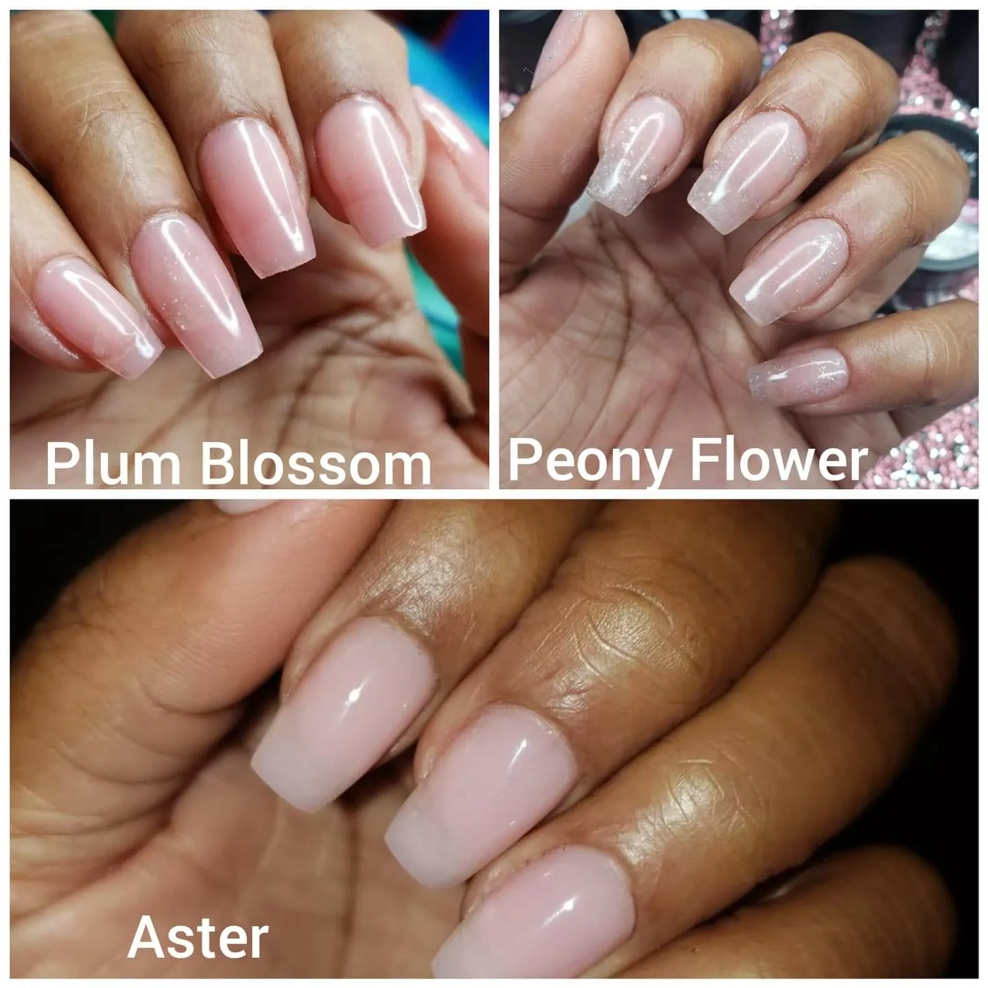 Flower Glitter Collection - Non Sticky 3D Builder Gel in a Pot