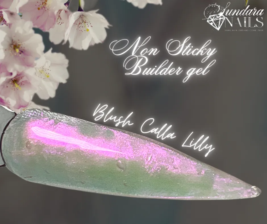 Flower Glitter Collection - Non Sticky 3D Builder Gel in a Pot