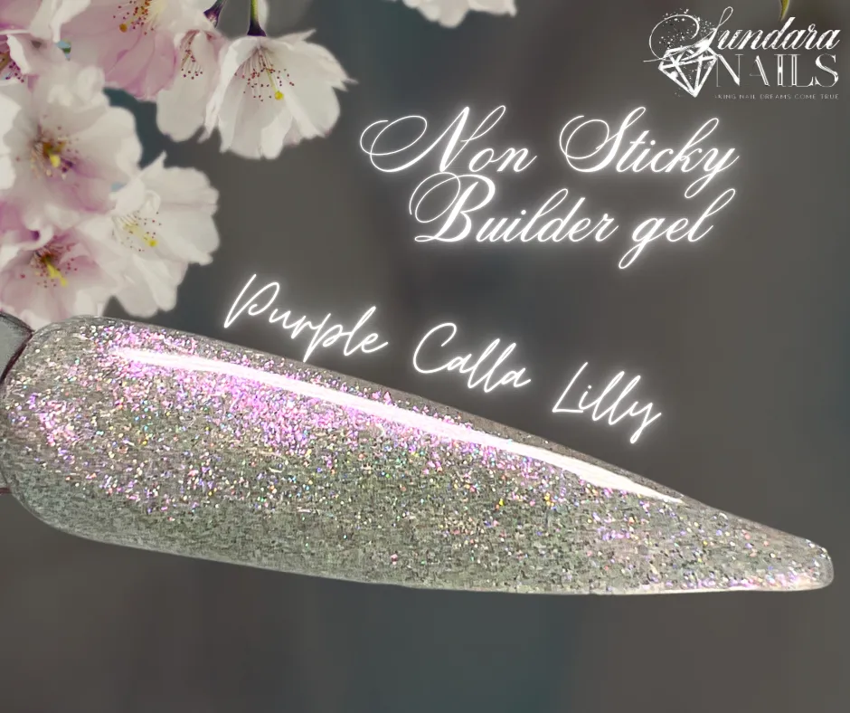 Flower Glitter Collection - Non Sticky 3D Builder Gel in a Pot