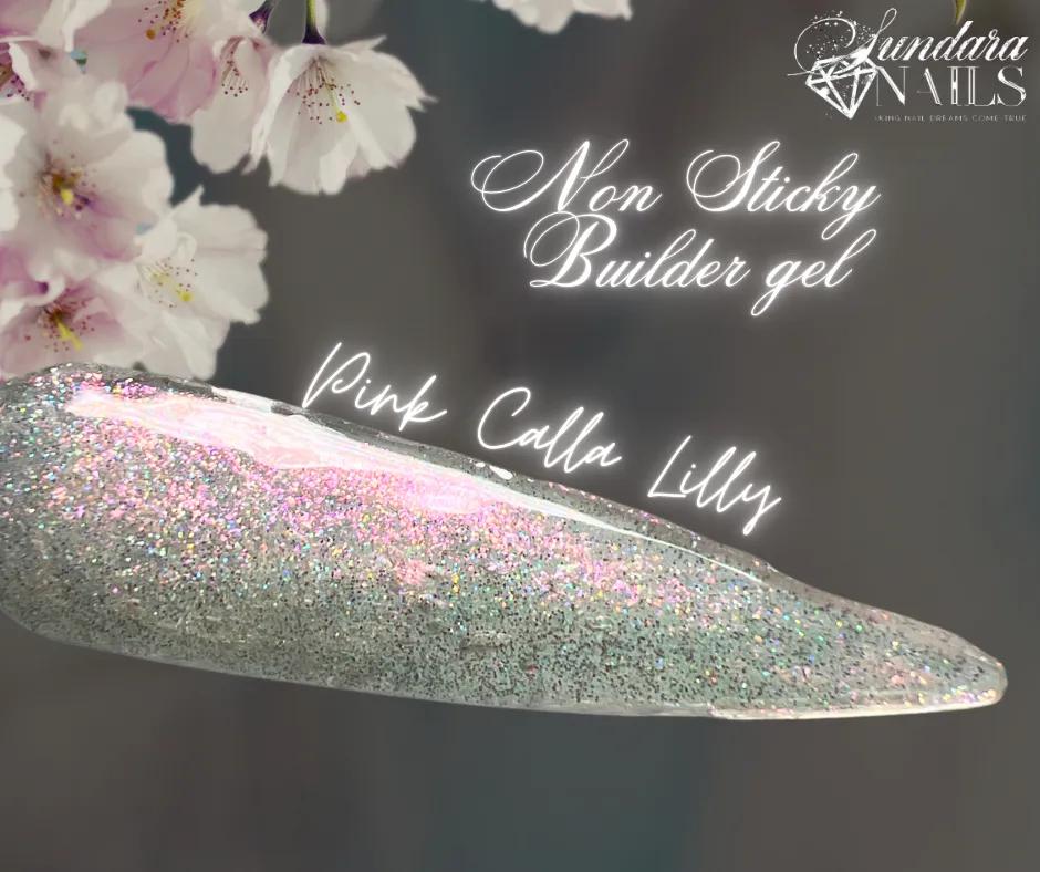 Flower Glitter Collection - Non Sticky 3D Builder Gel in a Pot