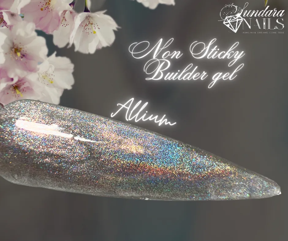 Flower Glitter Collection - Non Sticky 3D Builder Gel in a Pot