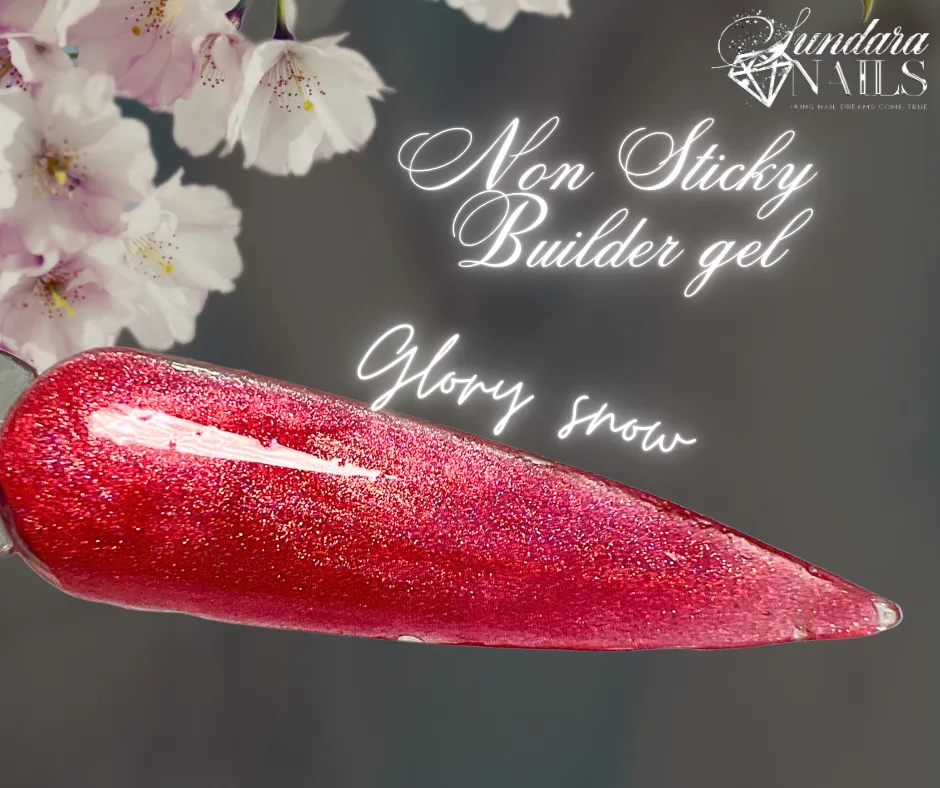 Flower Glitter Collection - Non Sticky 3D Builder Gel in a Pot