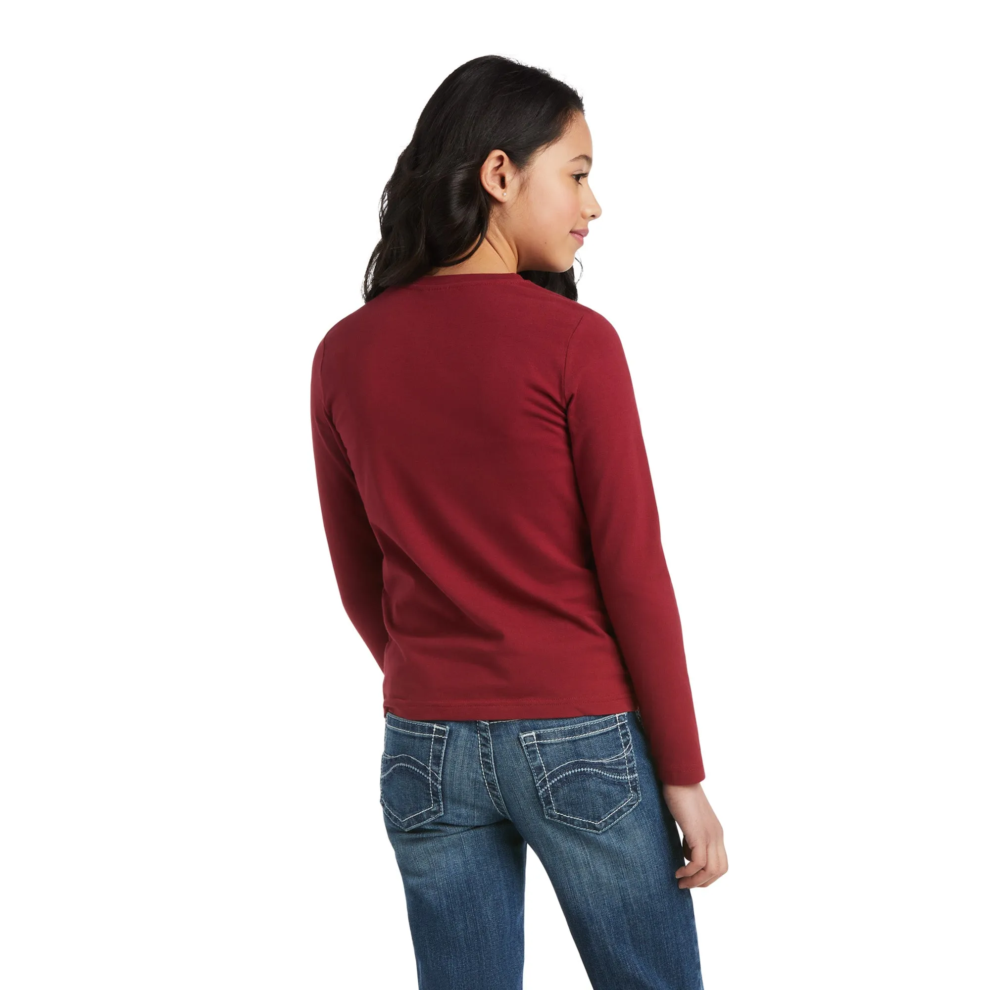 Girl's Ariat REAL Kick The Dust Up T-Shirt #10038069-C