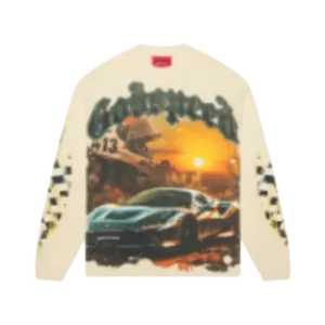 GodSpeed Sunset Drift Long Sleeve T-Shirt - Cream