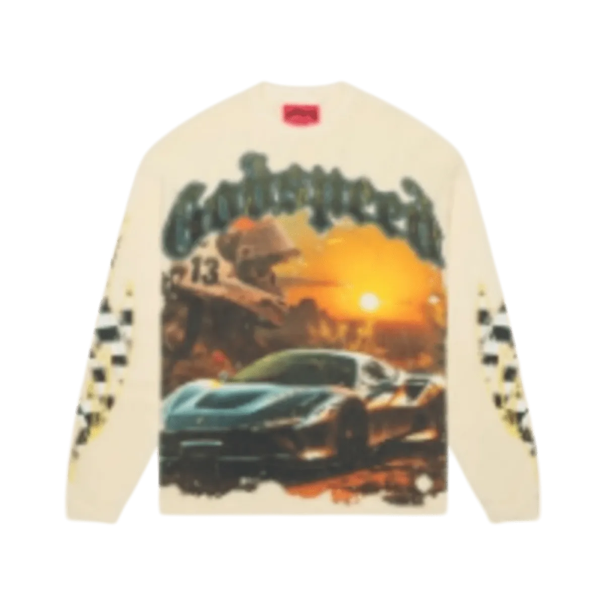 GodSpeed Sunset Drift Long Sleeve T-Shirt - Cream