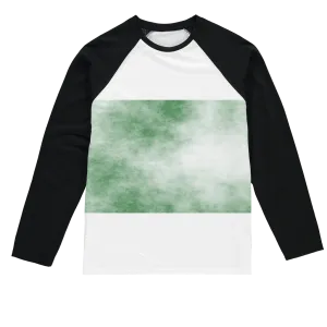 Green Cloud Sublimation Baseball Long Sleeve T-Shirt