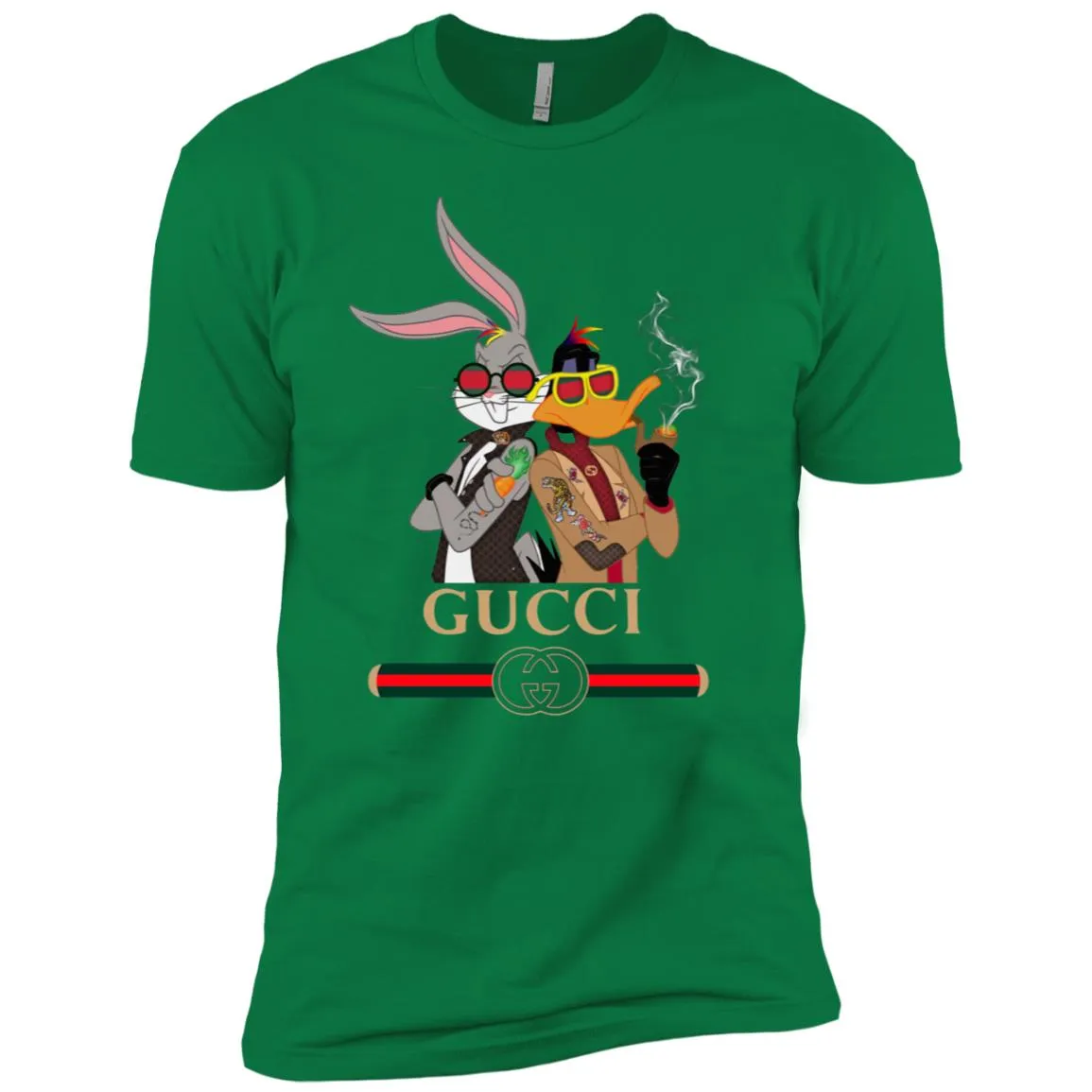 Gucci Trending T-shirt Rabbit And Donald T-shirt Men Short Sleeve T-Shirt