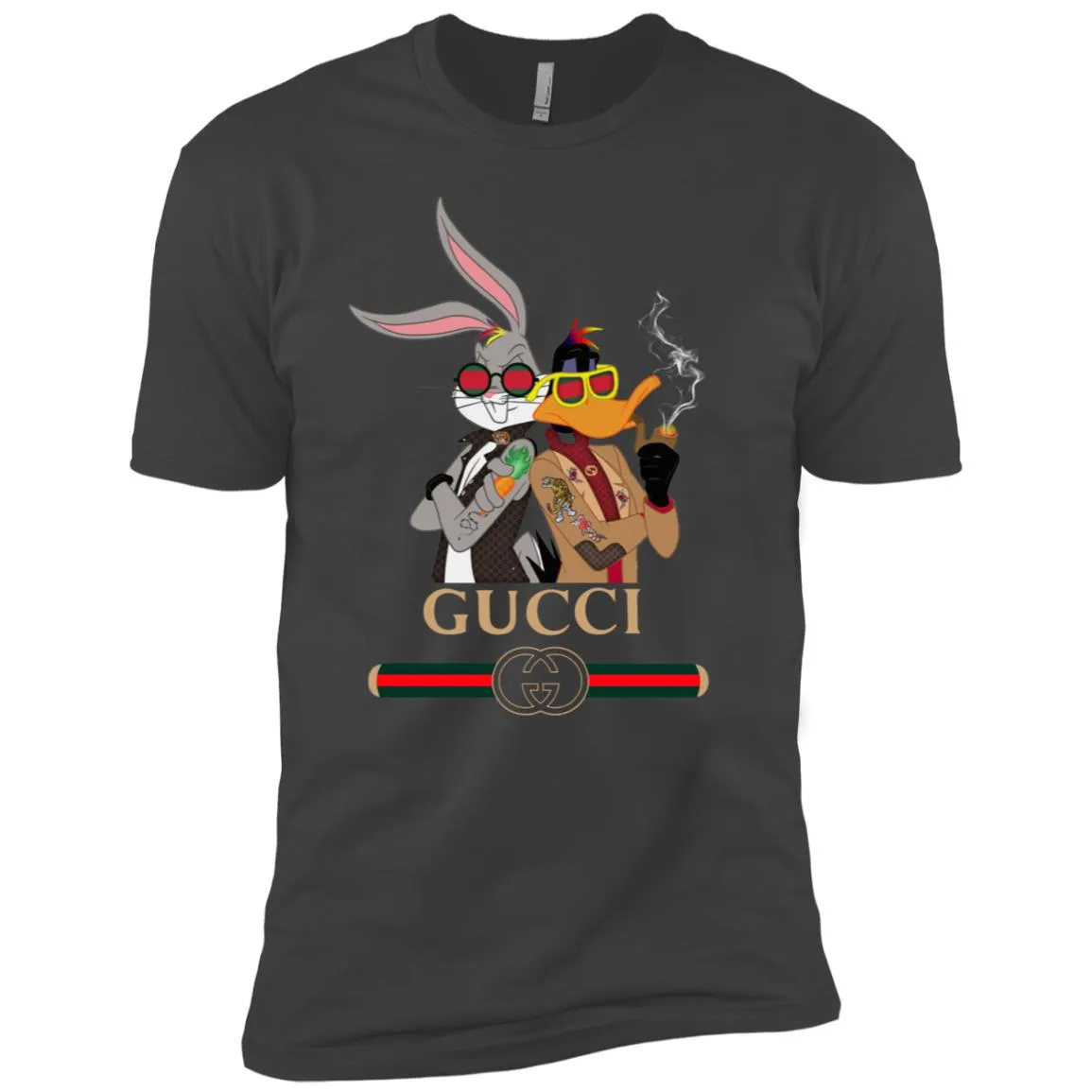 Gucci Trending T-shirt Rabbit And Donald T-shirt Men Short Sleeve T-Shirt