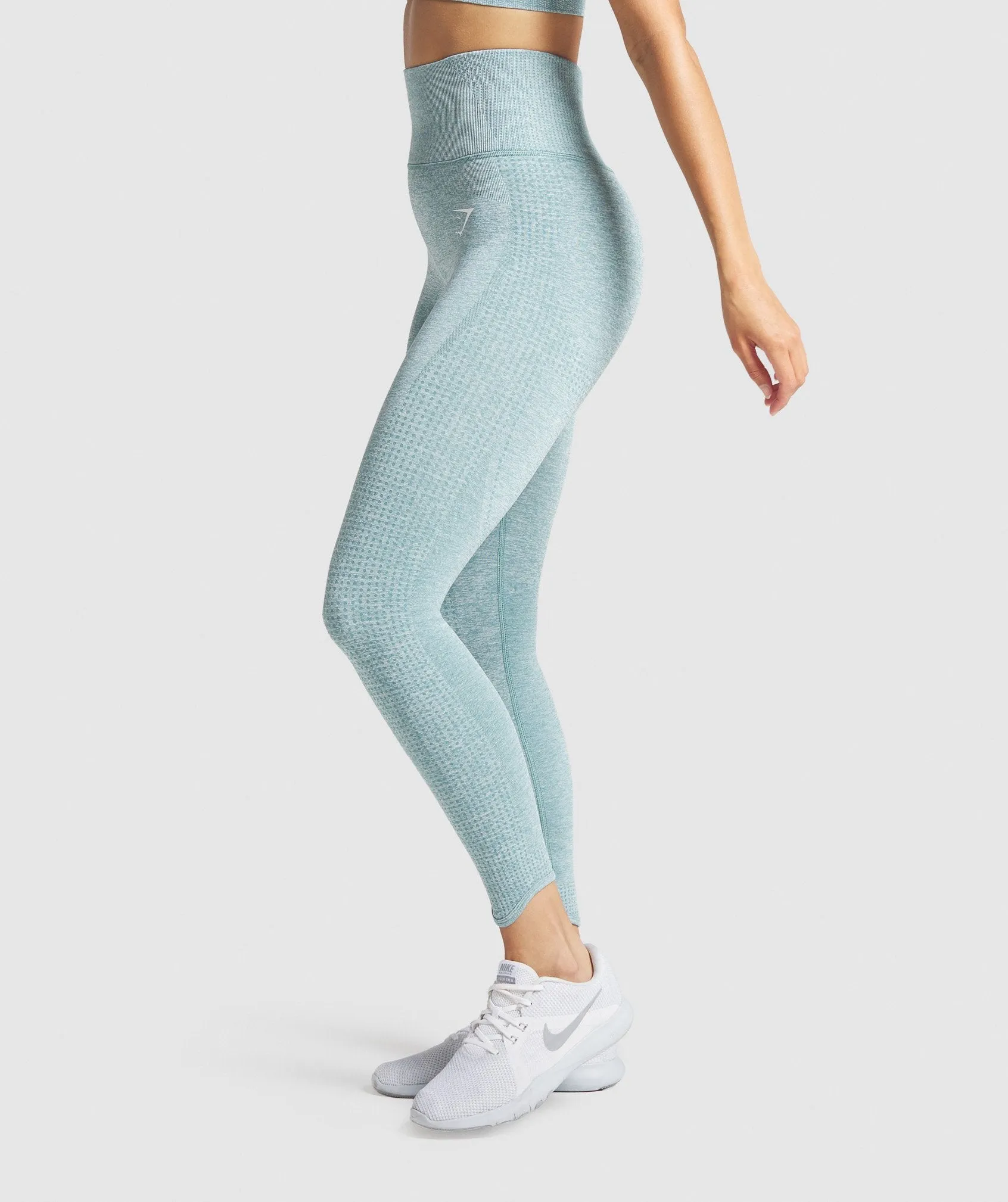 Gymshark Vital Rise Leggings - Light Green Marl