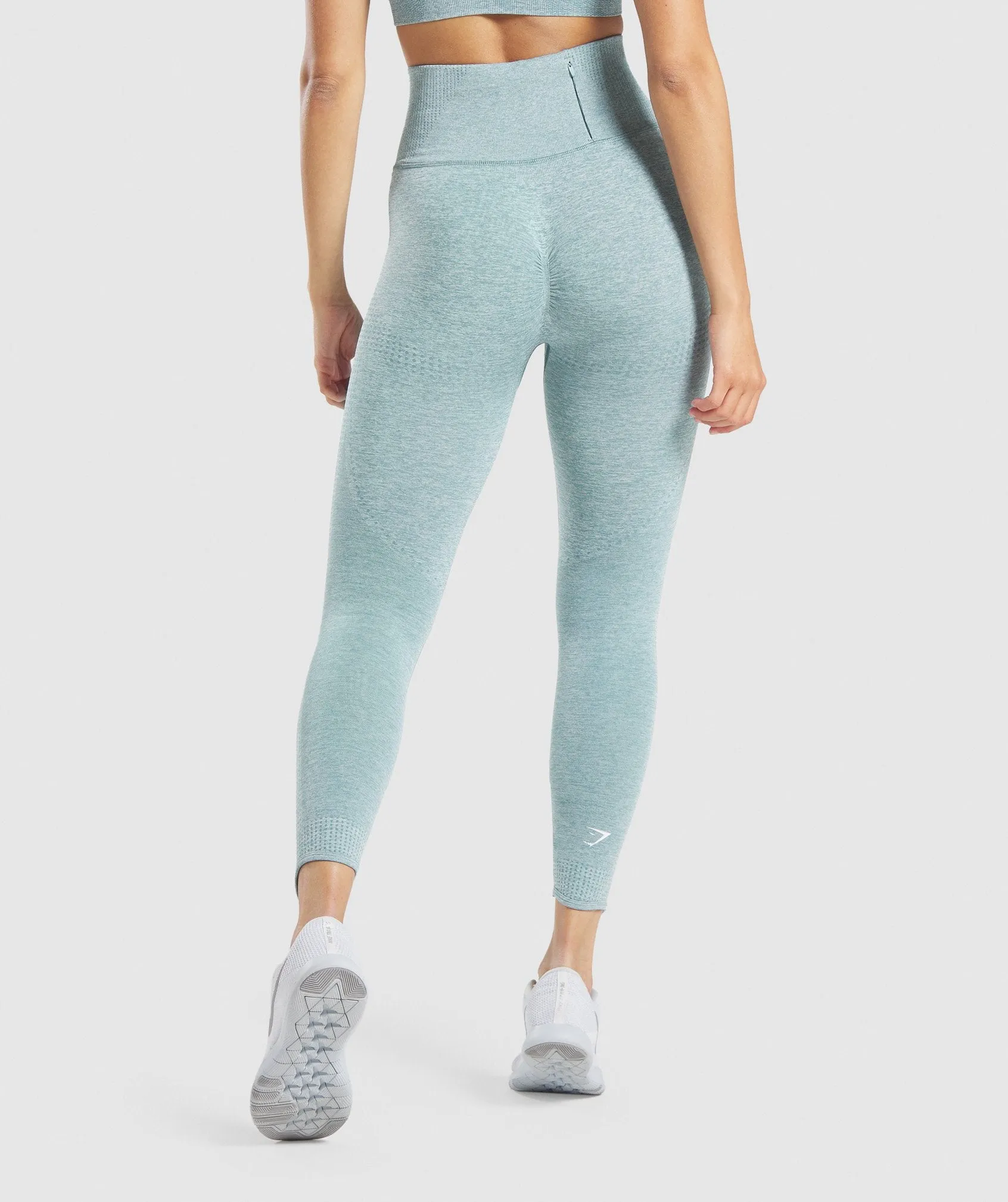 Gymshark Vital Rise Leggings - Light Green Marl