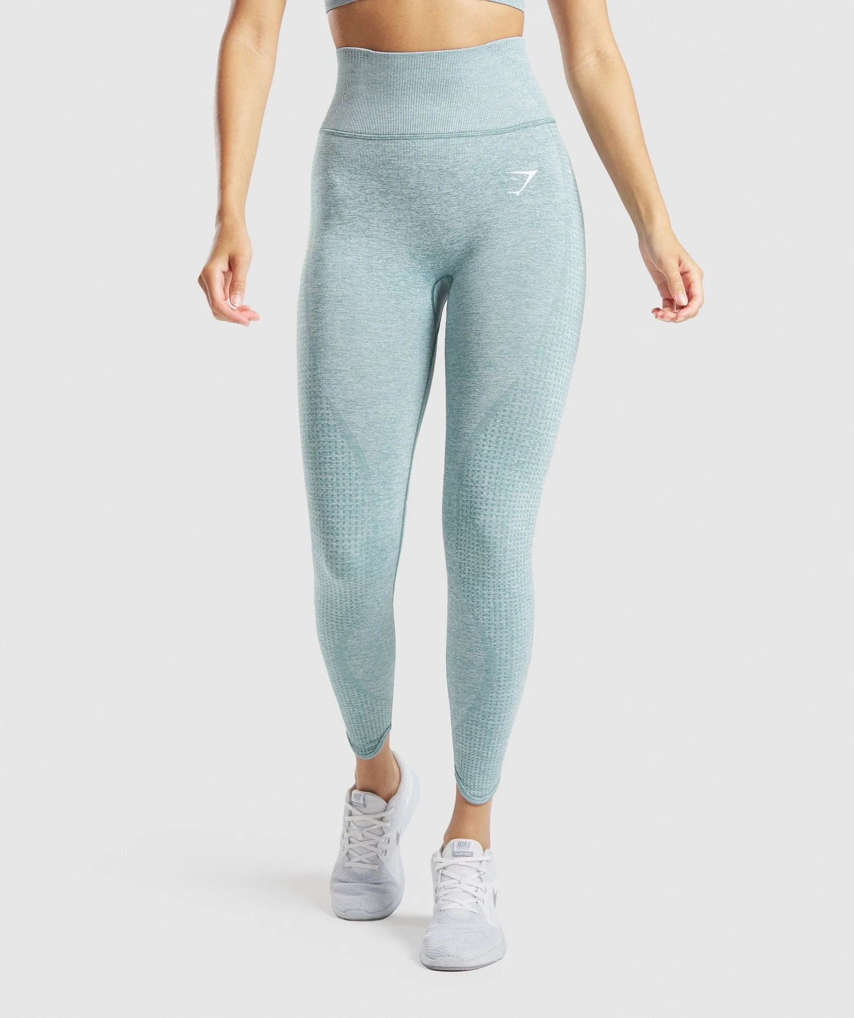 Gymshark Vital Rise Leggings - Light Green Marl