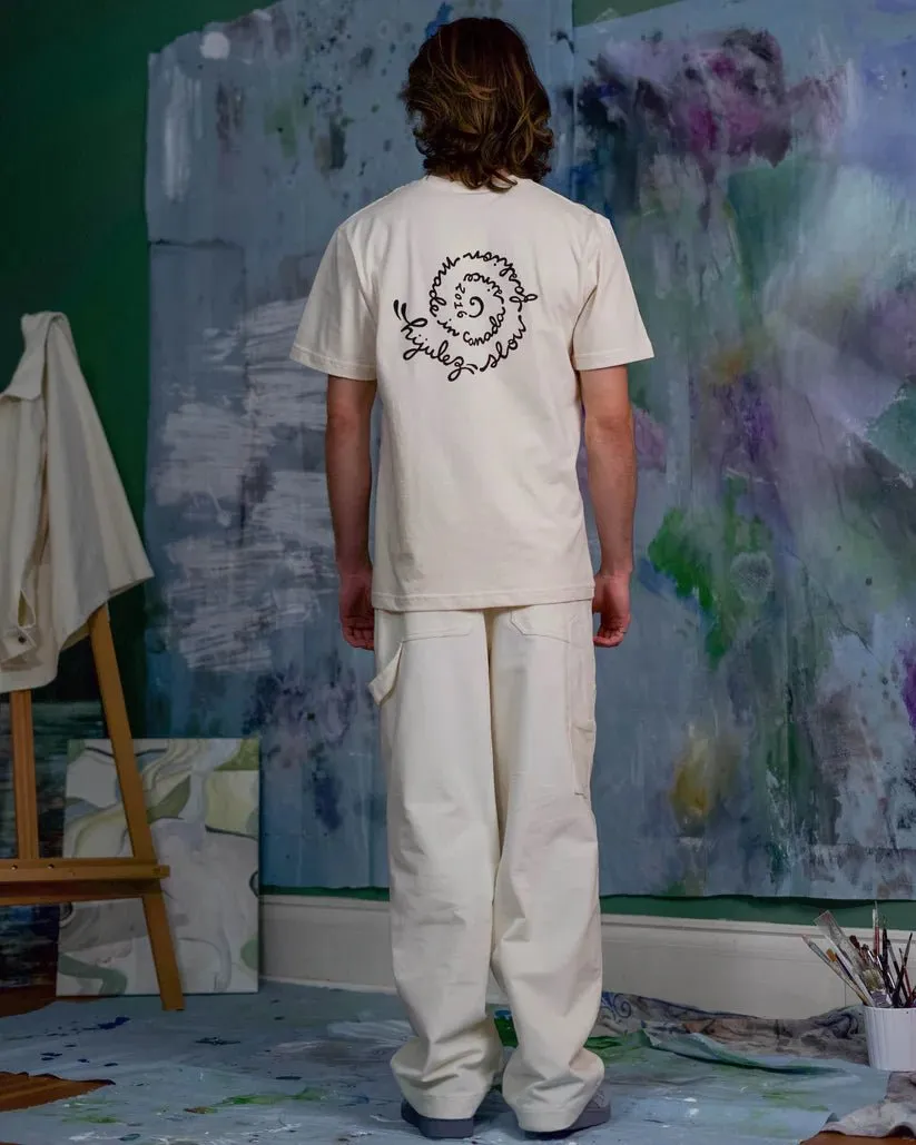 Hijulez Patch Front Utility Pants (Off-White)