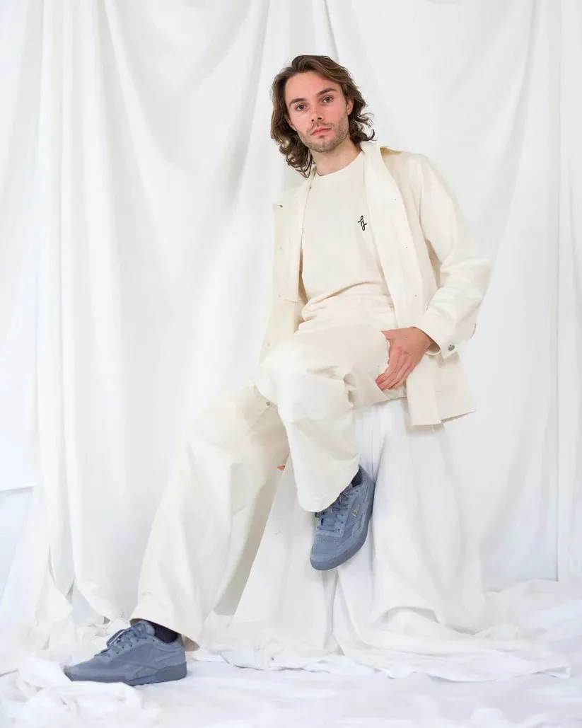 Hijulez Patch Front Utility Pants (Off-White)