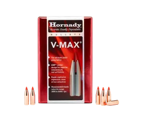 Hornady V-Max 22 Cal 60gr Projectiles - 100pk