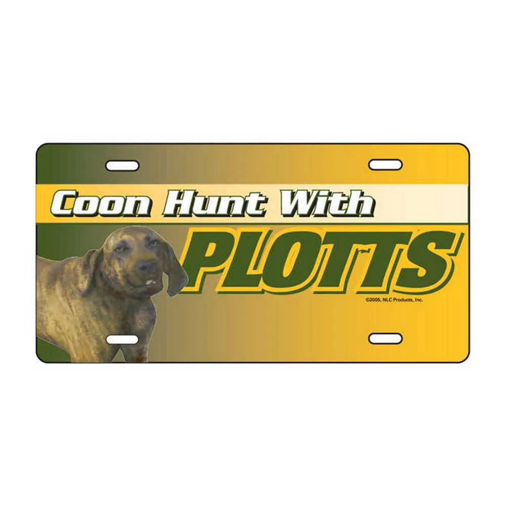 Hunt With Plotts License Plate