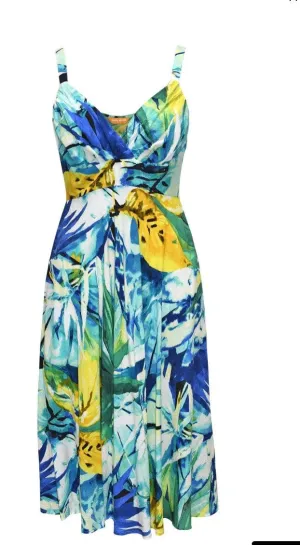 JAMS World Spaghetti Strap V Neck Ci Ci Dress - Starfall W3124